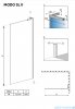 Radaway Modo SL II Brushed GunMetal kabina Walk-in 55x200 prawa szczotkowany grafit 10319055-92-01R